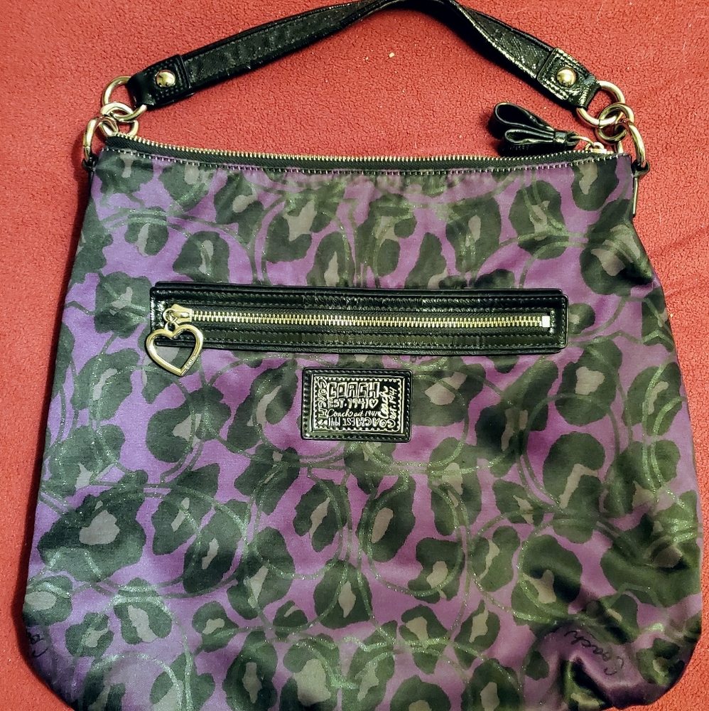 Coach leopard "Poppy" shoulder bag